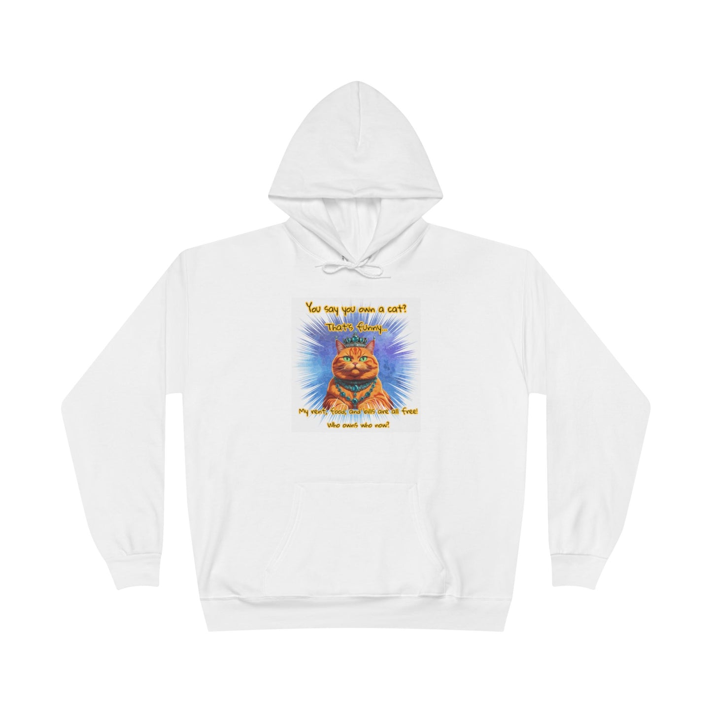 Cozy Eco-Friendly Cat Lover Hoodie | Perfect Gift for Cat Owners, Birthday Present, Animal Rescue Fundraiser