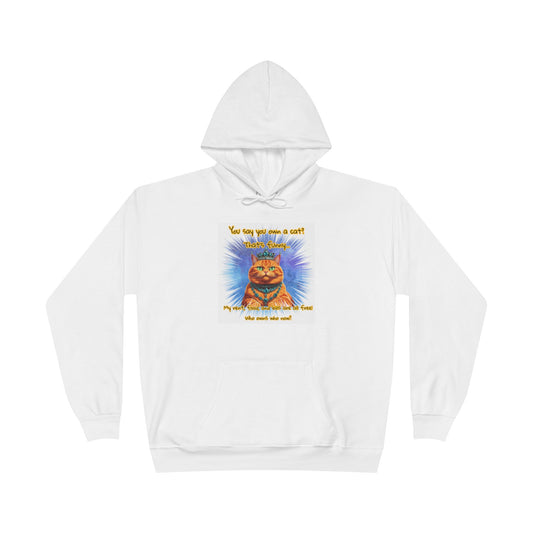 Cozy Eco-Friendly Cat Lover Hoodie | Perfect Gift for Cat Owners, Birthday Present, Animal Rescue Fundraiser