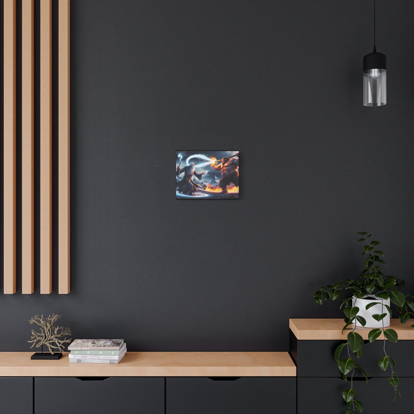Canvas Print - Wizard vs Fire Ogre